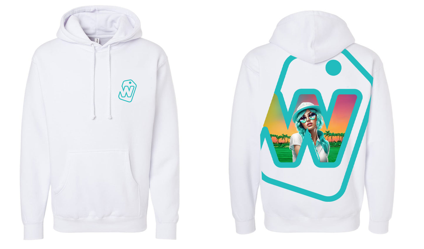 W Peekaboo Hoodie White